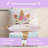 5-Piece Bed in a Bag, 3D Colorful Unicorn Bedding Comforter Sheet Set, Ultra Soft and Fluffy, Pink & Rainbow Color