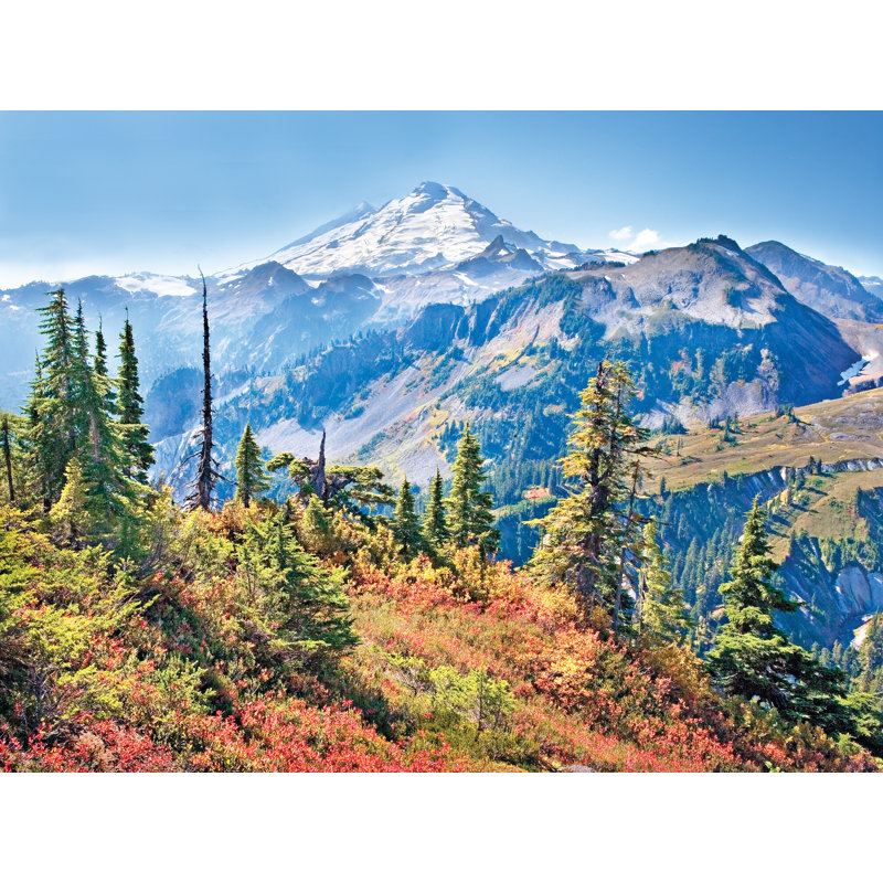 «Mt. Baker Autumn Portrait» par Bruce Heinemann - photographie avec cadre photo, H 25,25 po x l 31,25 po