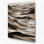 Abstrait paysage 81, art mural gris en métal