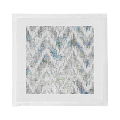 Chevron Cotton Sateen Dinner Napkins