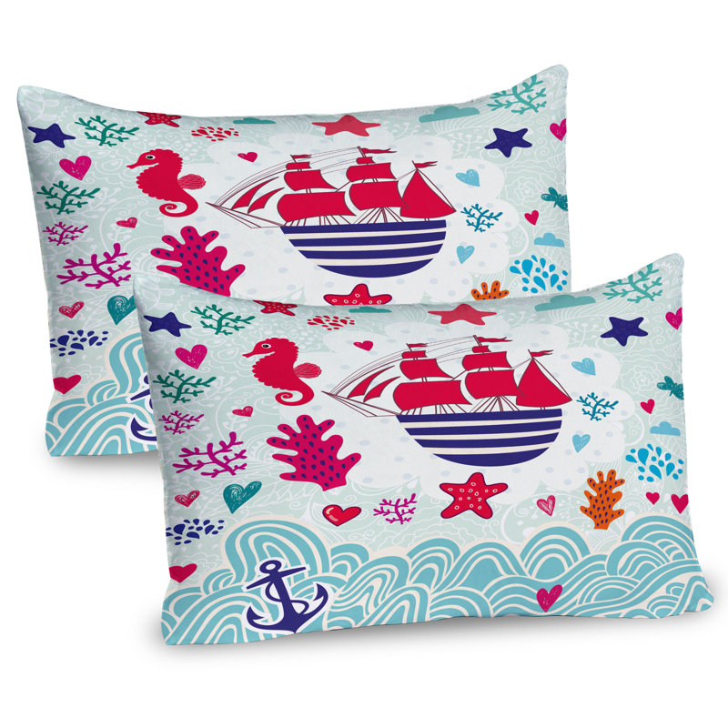 Ensemble de 2 taies décoratives Ambesonne Ocean