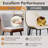 Bar Stools Set of 4,Counter Height Bar Stools with Back,Modern Faux Leather Kitchen Stools-899347626-899347630