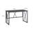 X Design Computer Desk in Weathered Wood and Satin Nickel-1270782072