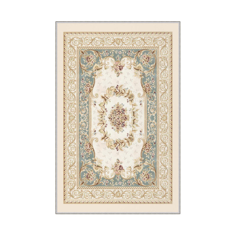 Premium Woven Area Rug, 5.9 x 9.2 Feet | 100% Polyester, 650 g/m² | Antibacterial, Non-Slip PVC Dot Underside, 0.3 in Pile Height | Machine Washable, 3D Digital Printing | Perfect for Living Room & Bedroom Decor