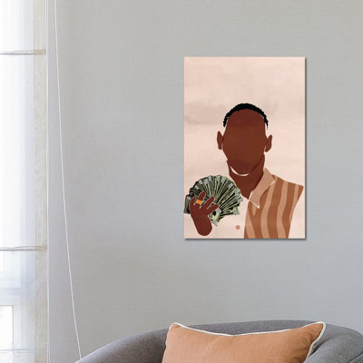 I Am A Rich Man by Domonique Brown - Wrapped Canvas Print