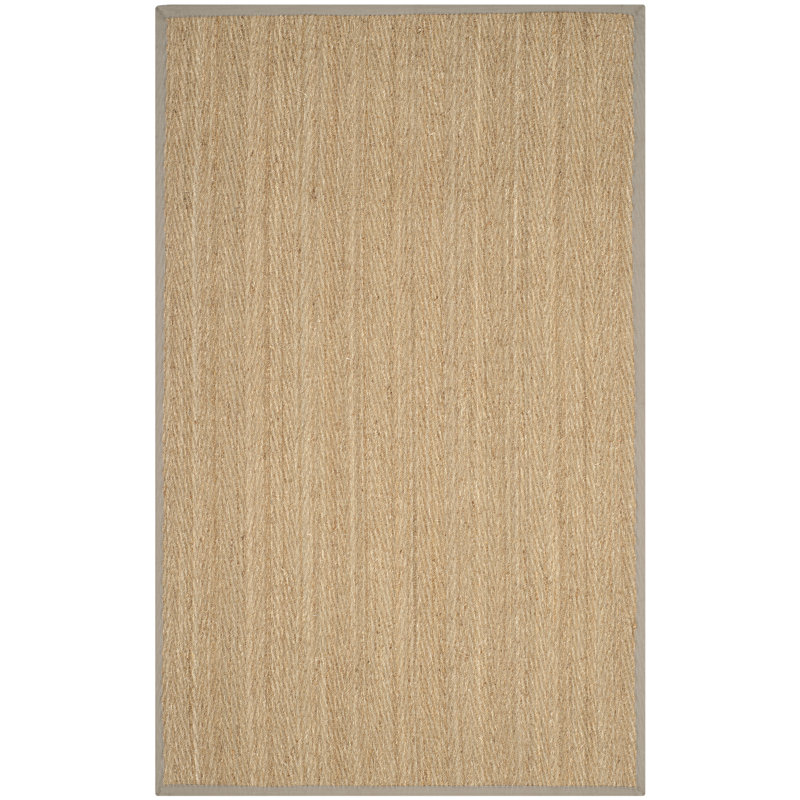 Roloff Natural Fiber Seagrass Solid Color Rug, Rectangle 2' x 3'