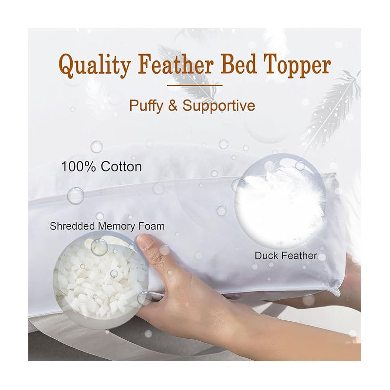 Surmatelas 100% coton 5 po, Très grand californien