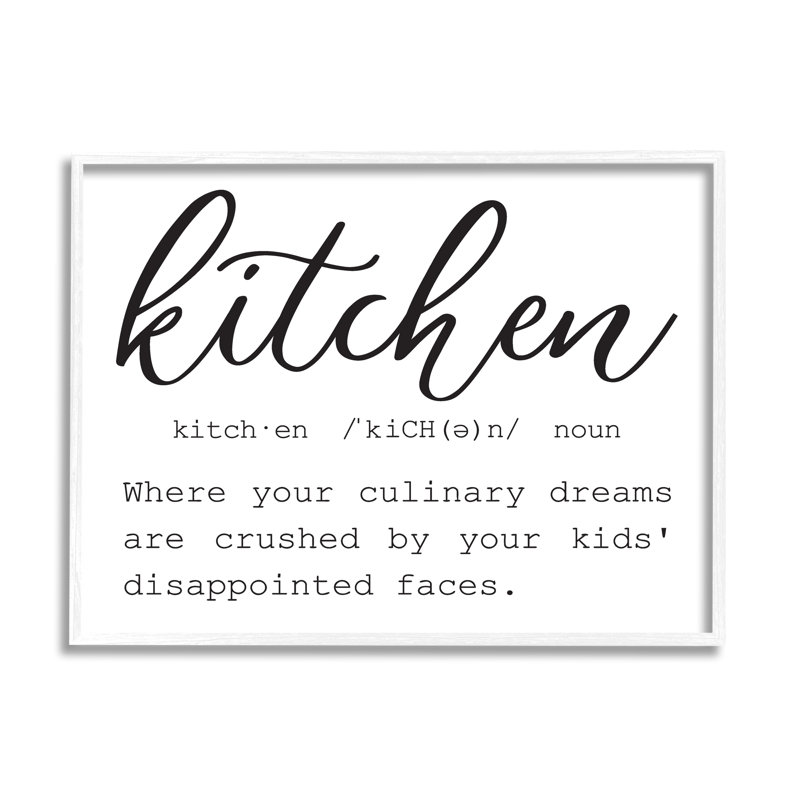 Drôle de cuisine, définition, cuisson, typographie, estampe numérique, art texturé par lettres et doublure