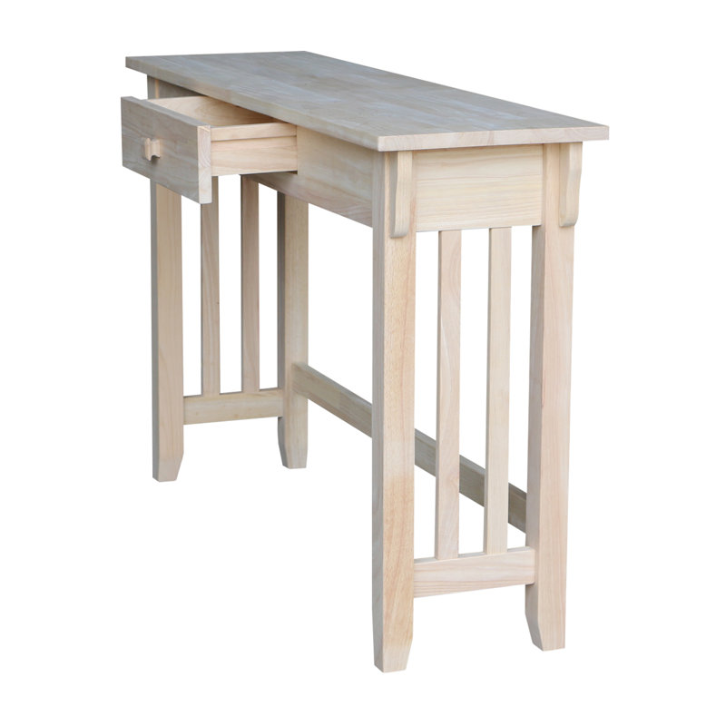 Toby 45.25'' Unfinished Solid Wood Console Table