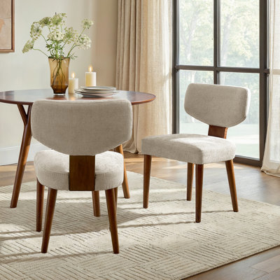 Mid Century Modern Upholstered Dining Chairs