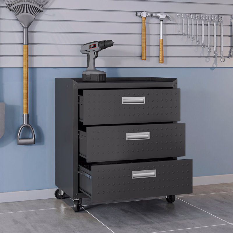 Armoire de garage 30 po, Noir