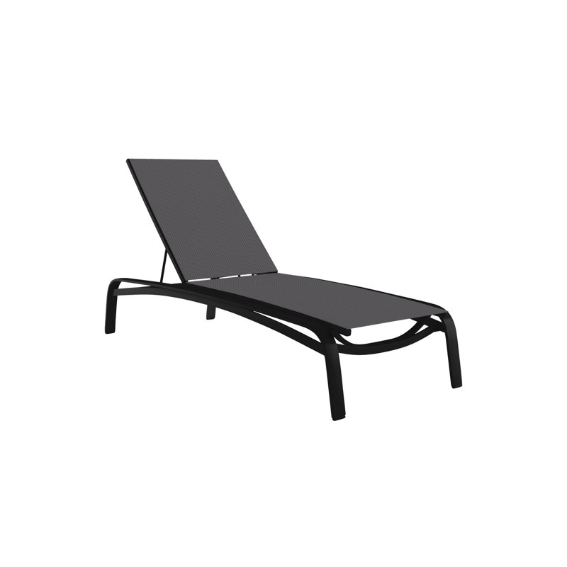 Laguna Beach Outdoor Chaise Lounge, Obsidian, Rincon