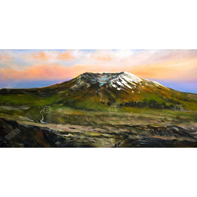Mountainous view - 15.75"x31.50" Desk mat