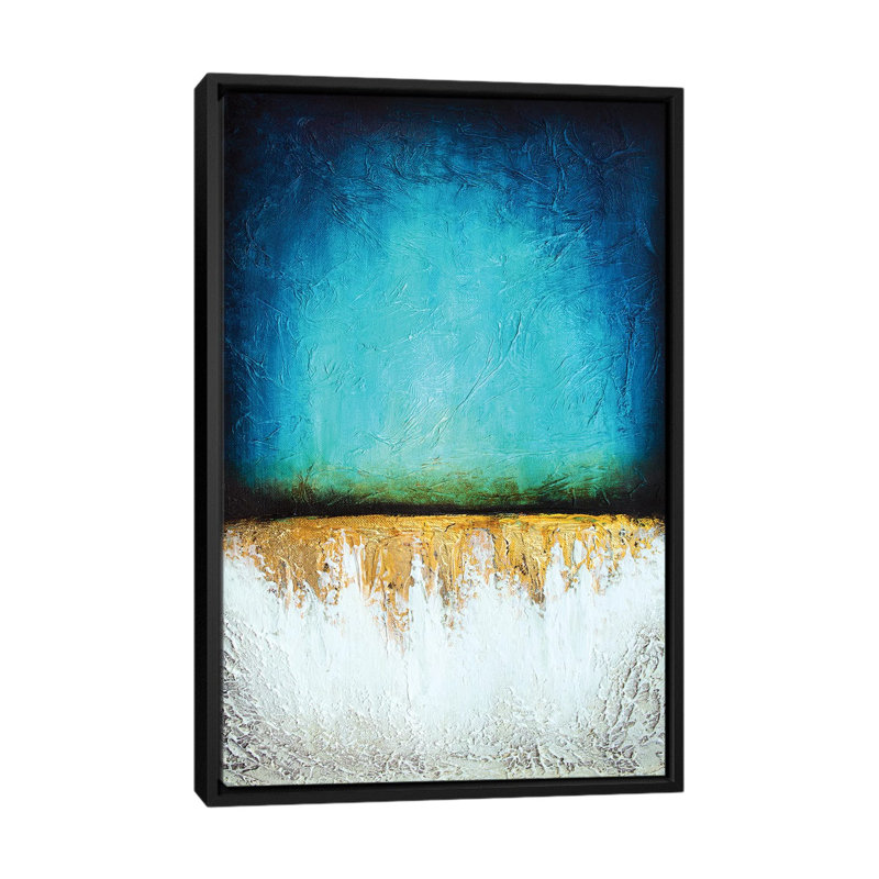 Frozen Reflection - Print on Canvas, 101.6 cm H x 66.04 cm W, Black Framed