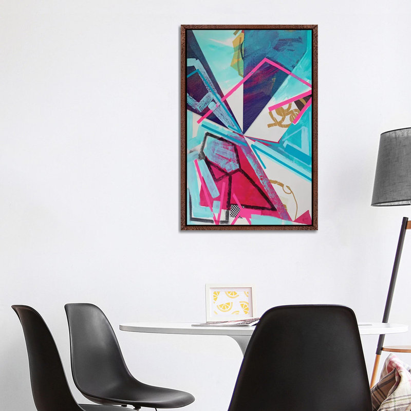 Picnic by Pamela Staker - Painting on Canvas, Classic Brown Wood Framed, 101.6 cm H x 66.04 cm W