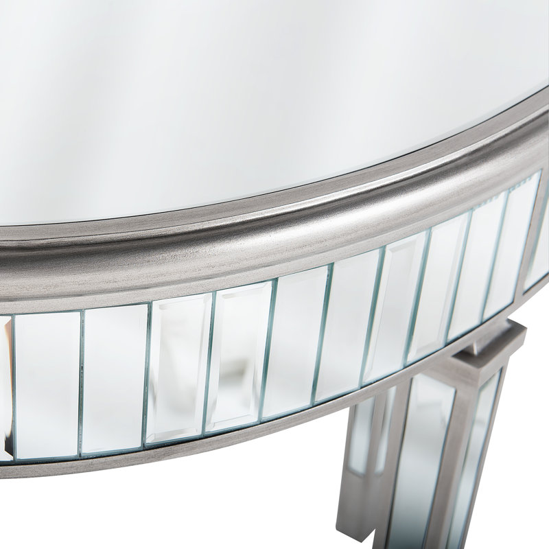 Additri 90cm Glass Top Console Table