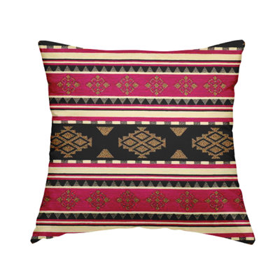 Oswaldo Striped Square Throw Cushion
