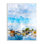 Bateaux d'été à quai à Port Harbor, ciel bleu nuageux par Chamira Young - Peinture