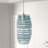 Aref 1 - Light Clear/Chrome/Blue Single Pendant-731715593