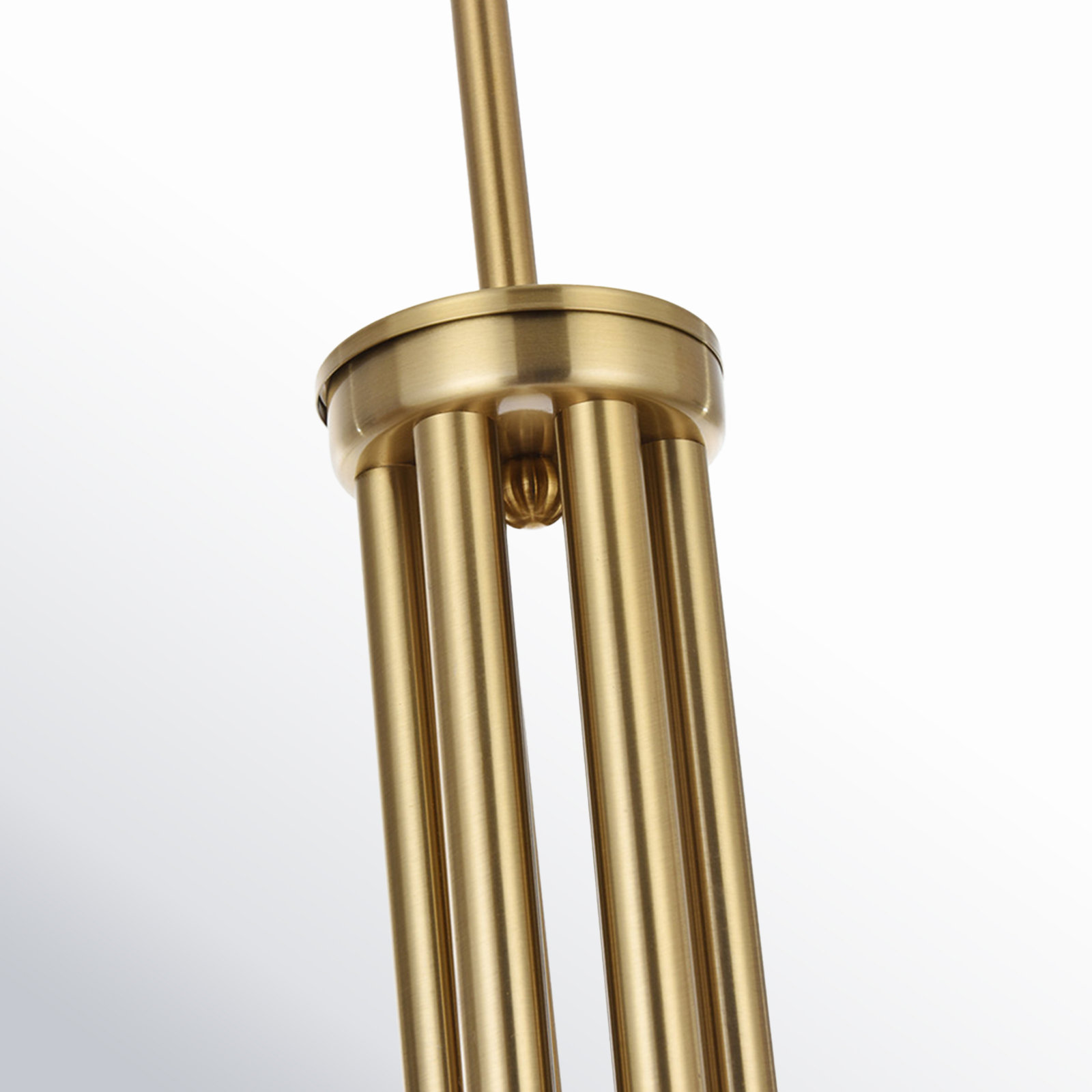 Catalena 6 - Light Dimmable Classic/Traditional Chandelier, Brass, 28" H x 55" W x 55" D