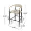Upholstered Counter Stool Side Dining Chair Set Of 2-15054319-15054312