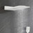 Wall Mounted Waterfall Rain Shower System With 3 Body Sprays & Handheld Shower-126529207