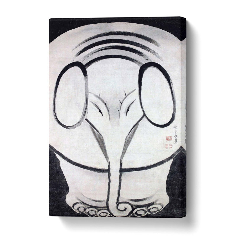 Elephant by Ito Jakuchu - Wrapped Canvas, 76 cm H x 50 cm W