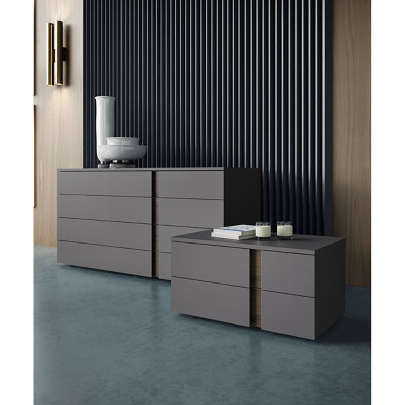 Park 2 - Drawer Nightstand, Dark Gull Gray, Reversible