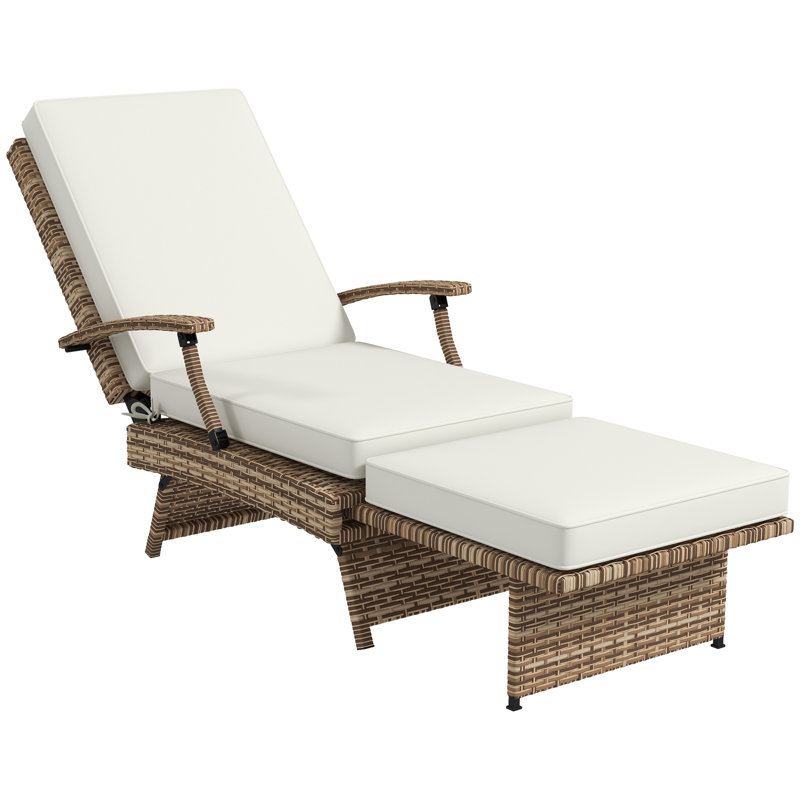 Eliot 70cm Long Reclining Single Chaise with Cushions