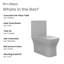 Toilette carrée une pièce à double chasse Concorde en gris mat 1,1 / 1,6 gallon Concorde-1135972608-1125190072