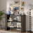 42.51'' Console Table With Shelves And Fluted Panel, 3-tier Entryway Table For Entryway Hallway-1776085268