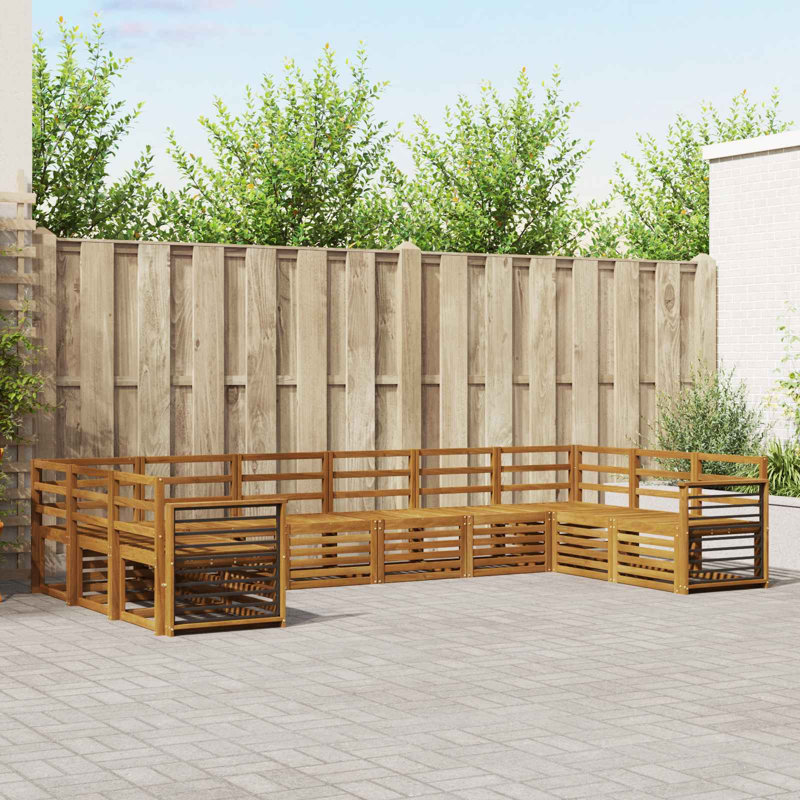 363cm Wide Patio Sectional Set