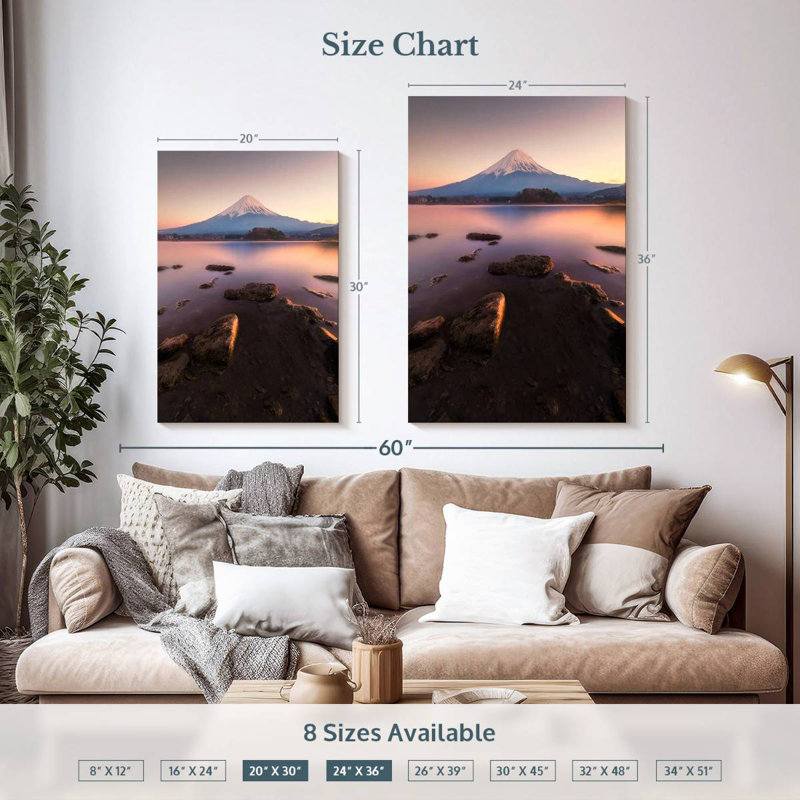 Aime Mount Fuji Sunrise I, 36" H x 24" W