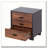 Walnut and Espresso 3-drawer Rectangular Accent Table