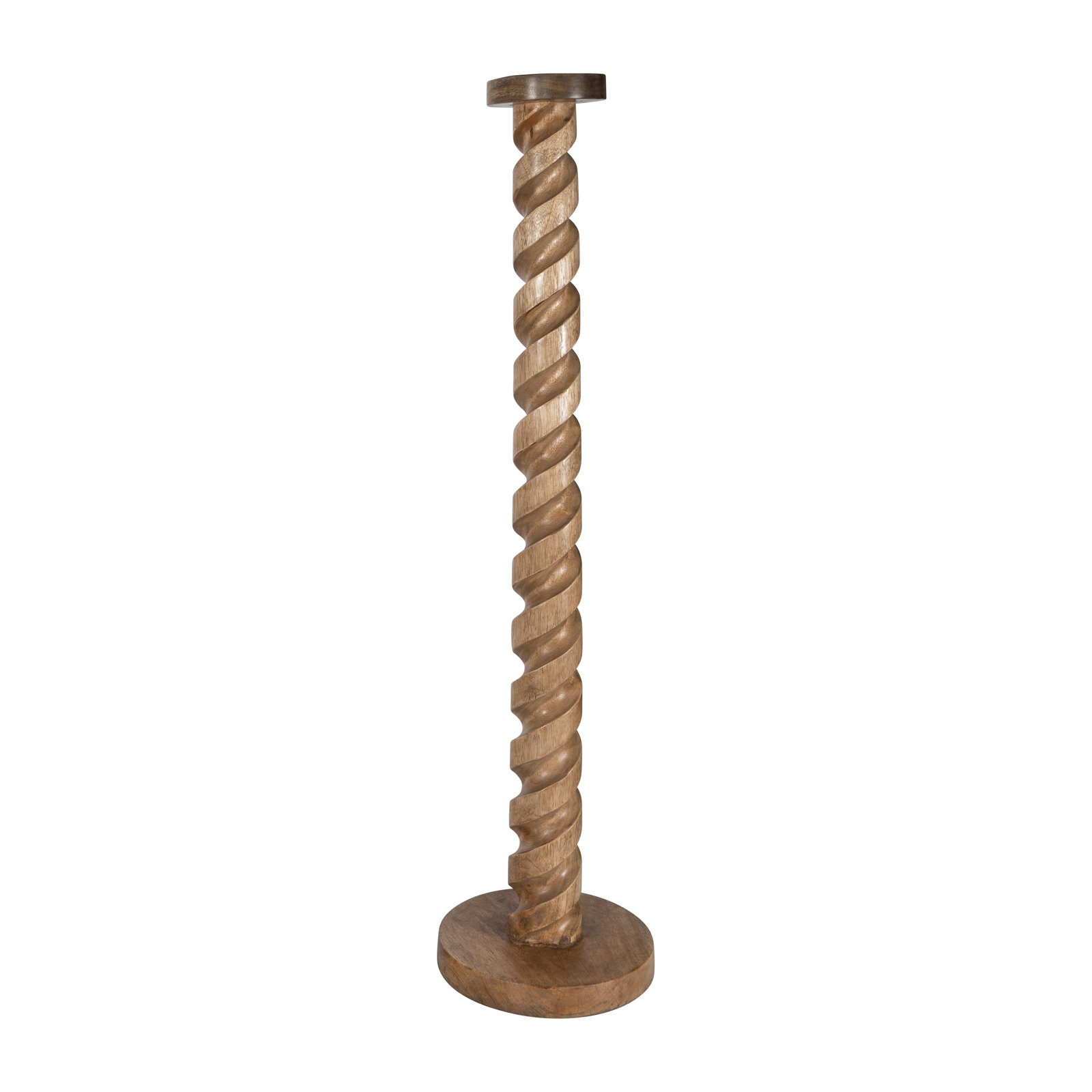 Baltic Mango Wood Pillar Holder, 36" H x 9" W x 9" D