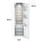 Liebherr 24" 10.5 Cubic Feet Energy Star Built-in Refrigerator with Water and Ice Dispenser