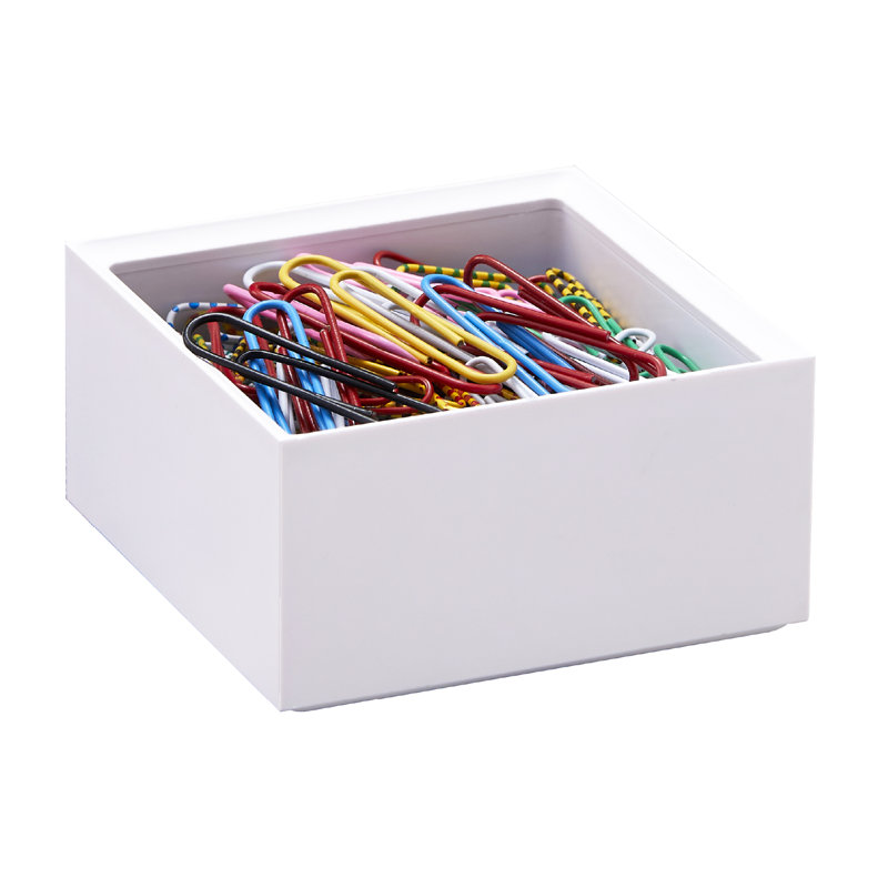 Plastic Desk Organizer, White