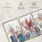 " Pastel Flowers Multi Piece Canvas Print " 3 - Pieces-93058481