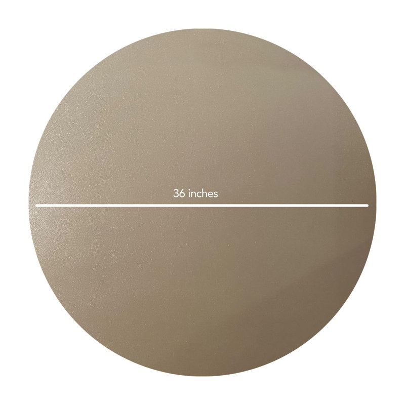 Tapis de sol rond, Beige