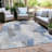 Machine Washable Indoor/Outdoor Xhevrie Denim Rug-619207816