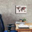 «World Map Flowers» par Design Fabrikken, estampe numérique sur toile-329389072