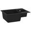 Belfry Kitchen Ashby 440mm W Double Bowl Stone Kitchen Sink with 1 Faucet Hole-1689717873