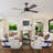  52" Smart Dimmable LED Ceiling Fan with RGB Lights, 3 Color Lights, 6-Speed Reversible DC Motor, Double-Sided Blades, Remote/APP Control-1356314144