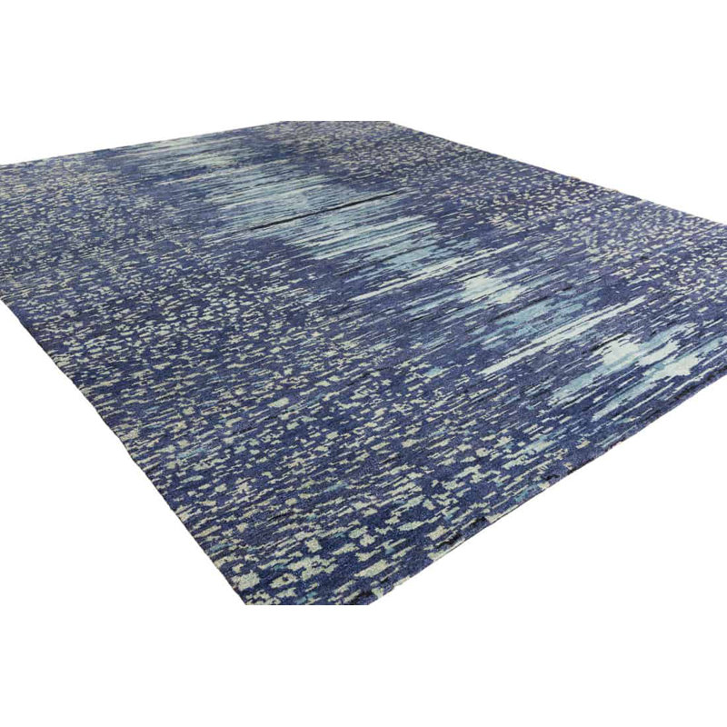 Static Galaxy Area Rug in Ebony/Cobalt/Aqua/Teal, Rectangle 12' x 15'