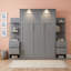 Lit escamotable polyvalent avec tablettes de rangement et tiroirs Sebatian-2011879777-2011879776