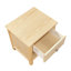 Table de chevet biologique avec tiroir coulissant et compartiment de rangement spacieux