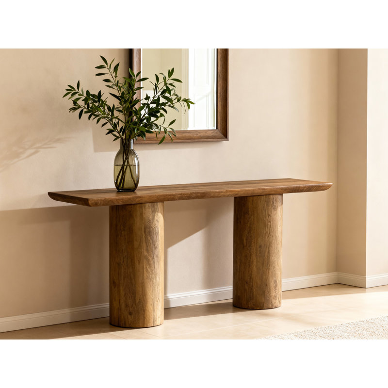 Derrick Console Table - Spice Tan