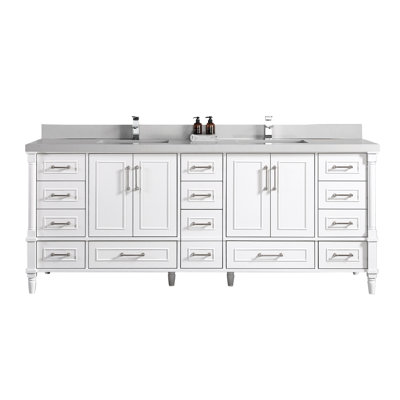 Ensemble de meuble-lavabo double 84 po Flavell