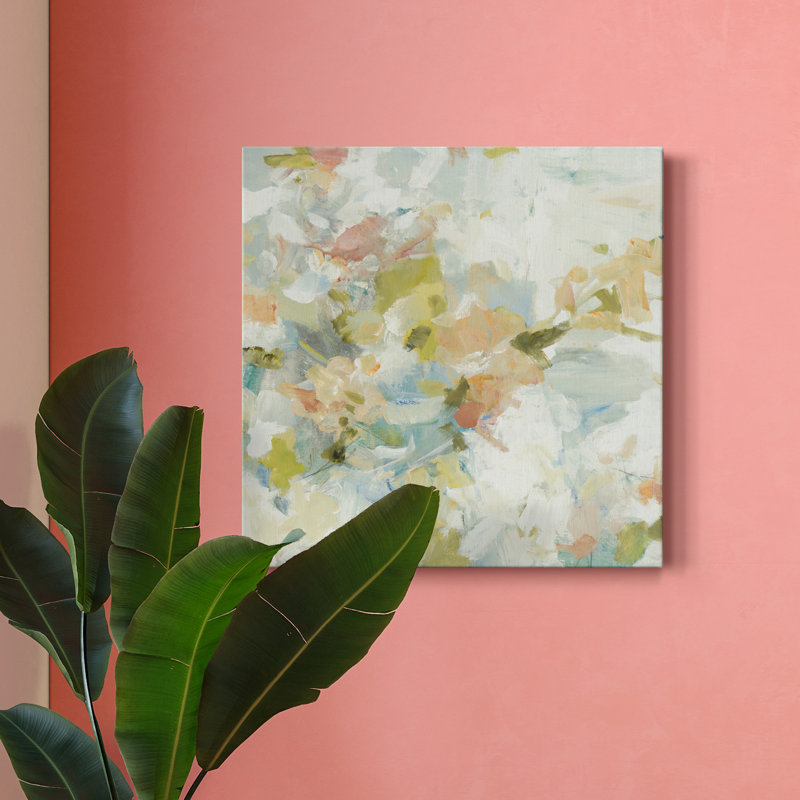 FLORAL BLUSH II - Imprimé, H 40 po x l 40 po x P 1 po