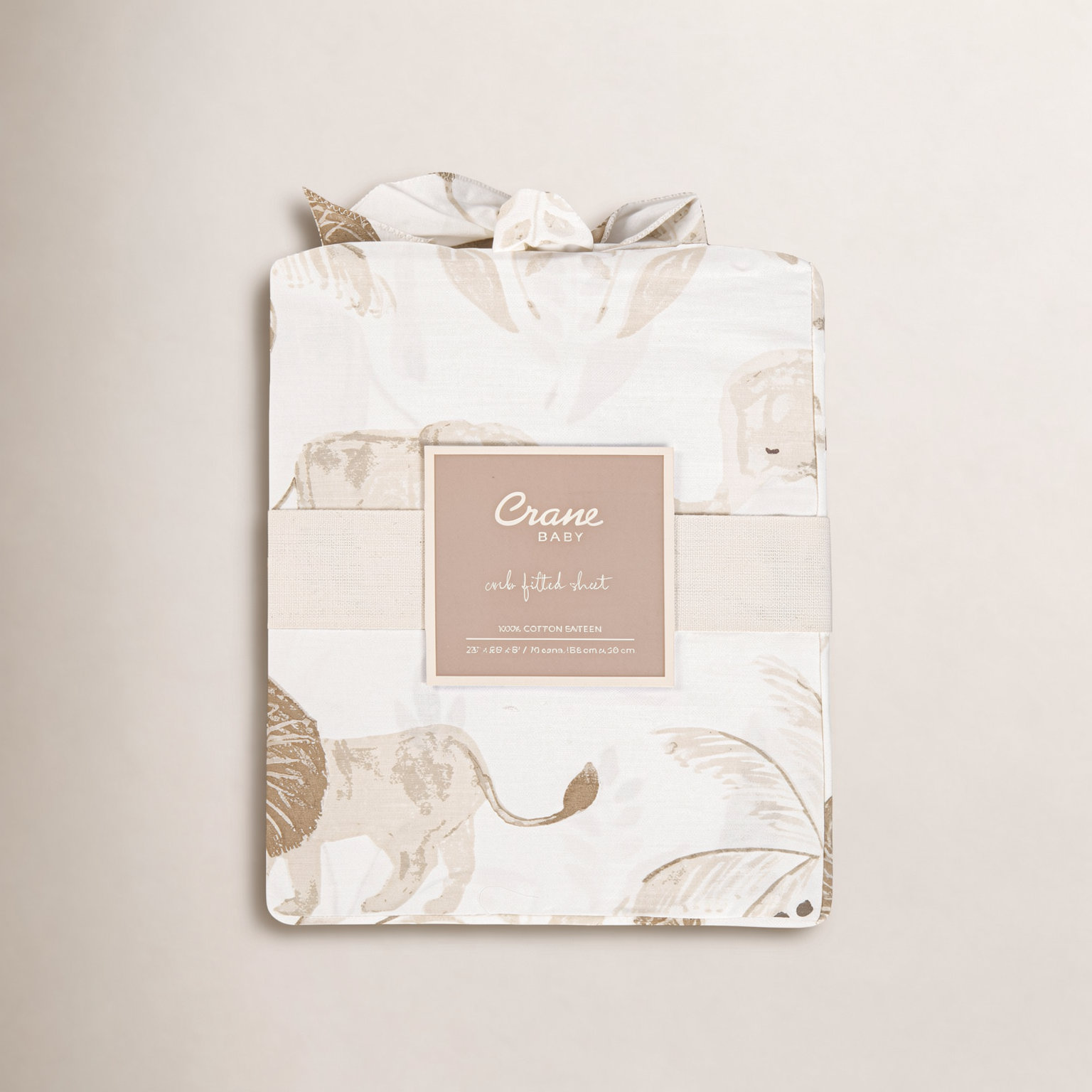 Safari Animal Cotton Crib Sheet